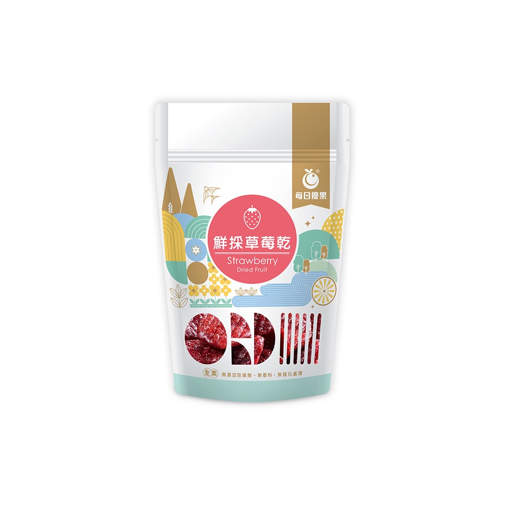 鮮採草莓乾隨手包